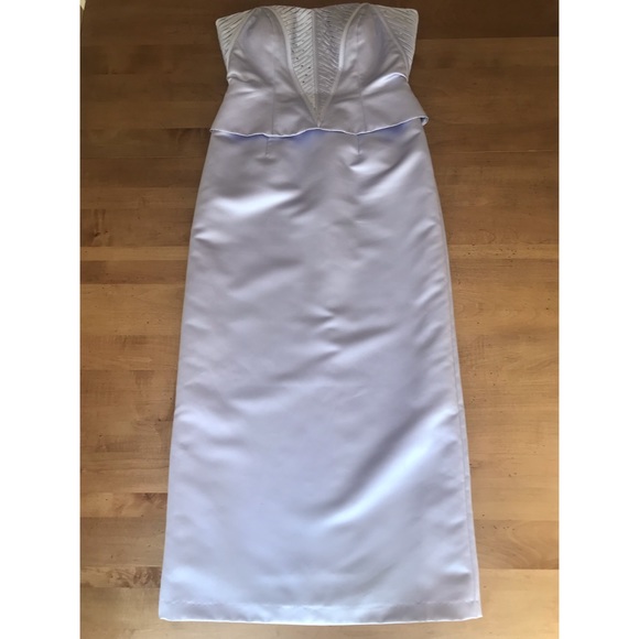 Donna Gray Strapless Lilac Gown - Picture 4 of 8